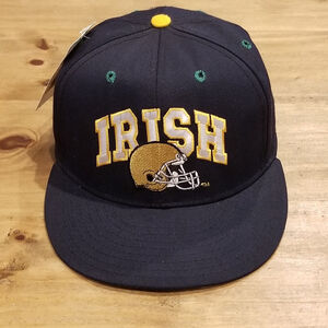Vintage Notre Dame Fighting Irish Hat Snapback Pro-Line Wool Blend 90s Made USA